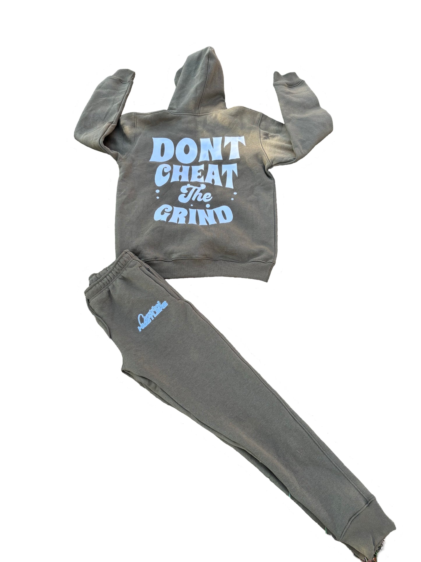 Don’t cheat the grind sweatsuits (Olive Green)