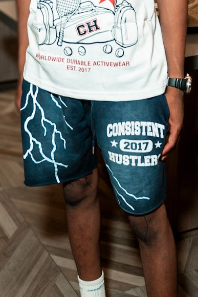 Lightning bolt shorts (Navy Blue)