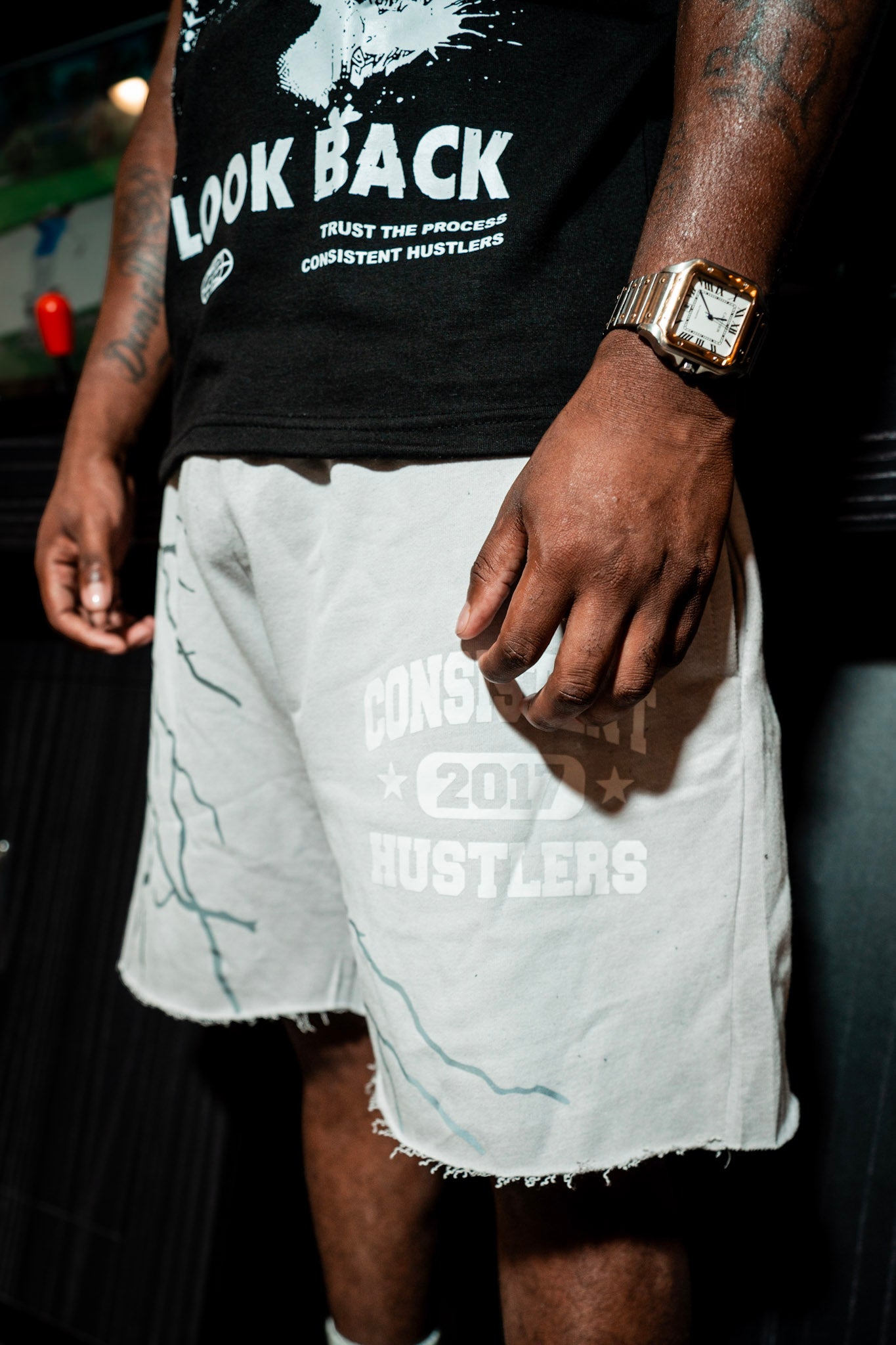 Lightning bolt shorts (Grey)