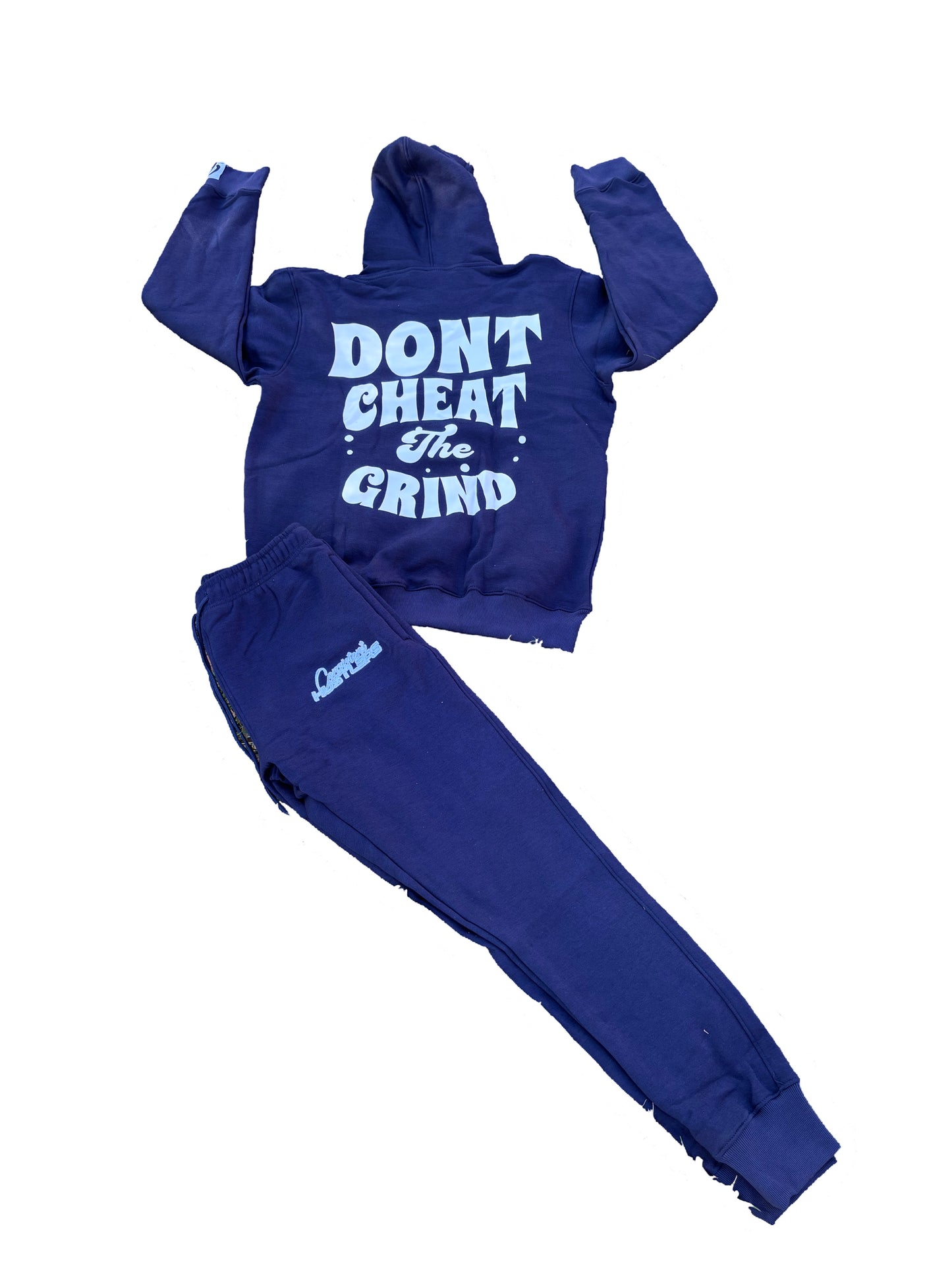 Don’t cheat the grind sweatsuits (Navy Blue)