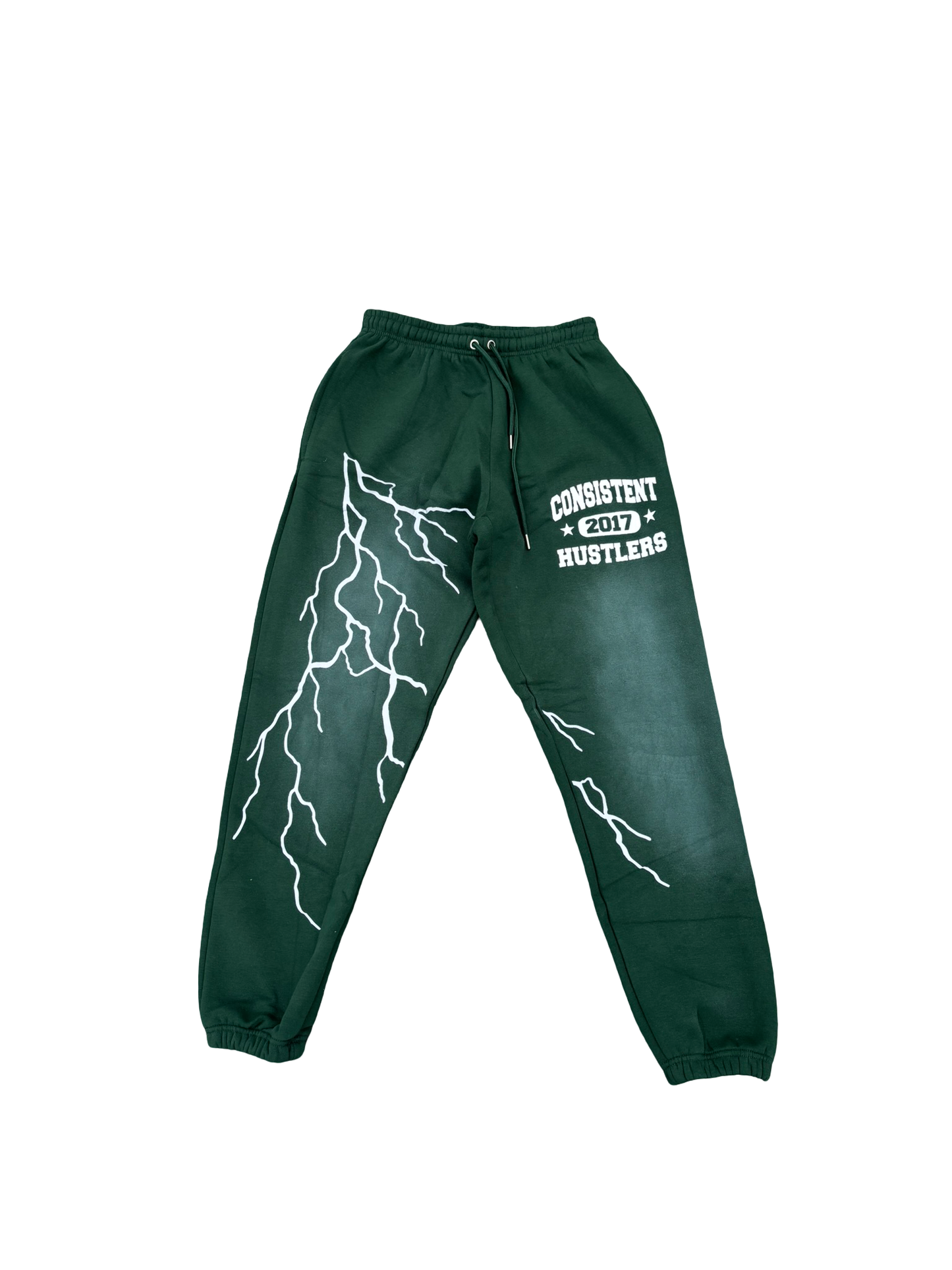 Lighting Bolt Reflective Sweatpants (Green)
