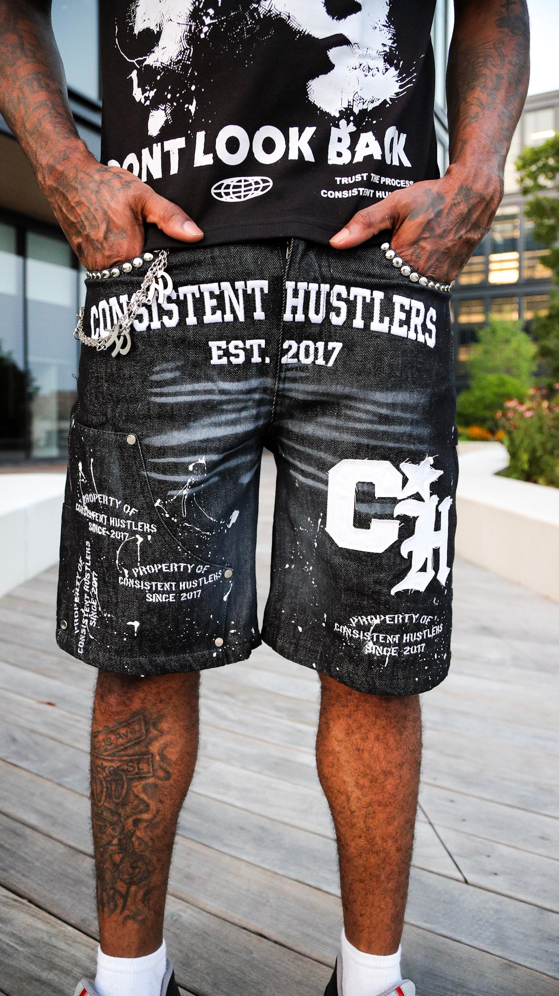 Jean shorts (black)