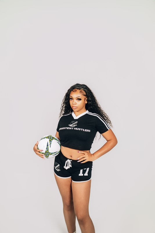 Lady Stripe Champs Set (Black)