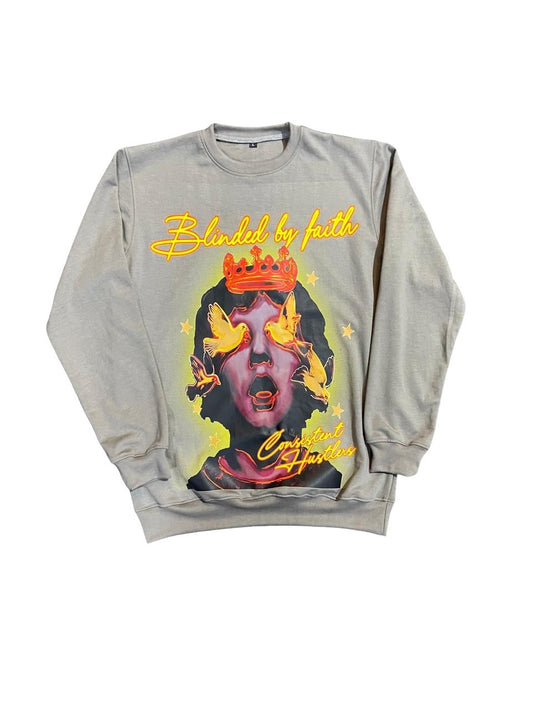 Blinded By Faith Sweatshirt (Grey)