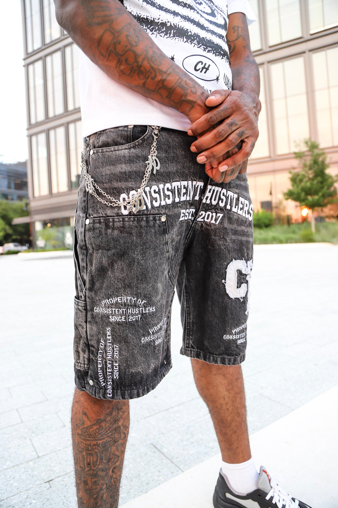 Jean Shorts (Grey)