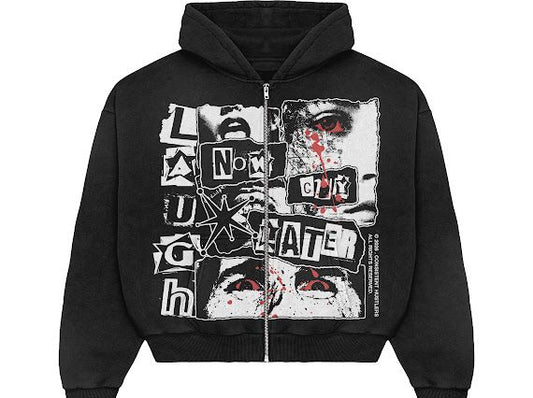 Laugh Now Cry Later Hoodie (Black)